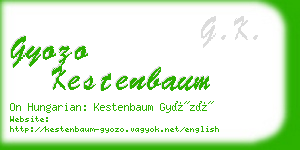 gyozo kestenbaum business card